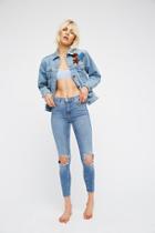 High-rise Busted Skinny Jeans By Free People